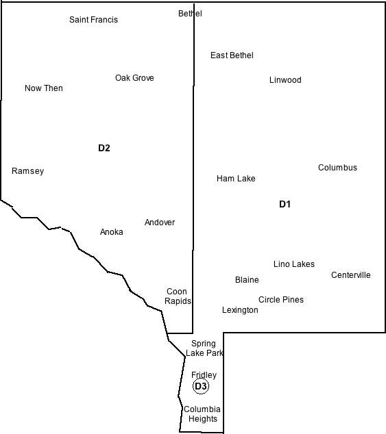 Anoka County Districts Prior to March 2015