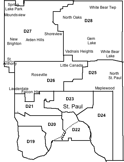 Ramsey County Districts Prior to 2015